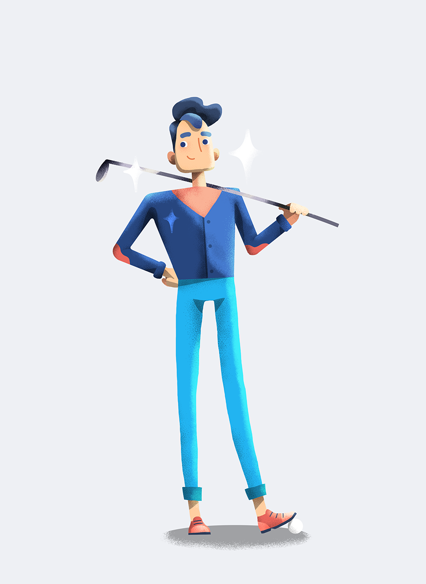 Golf character